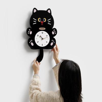 woom屋准免打孔卡通厅挂钟o客厅家用简约现代创意餐IXN艺术时钟z