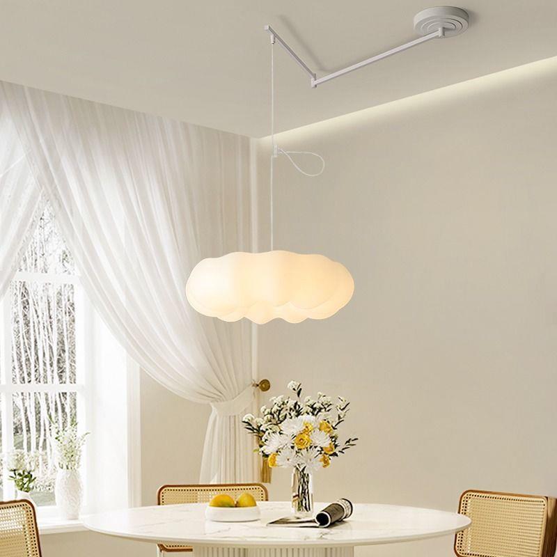 可移位摇臂网红云朵灯儿童房吸顶灯简约现代客厅灯主卧室房间灯具