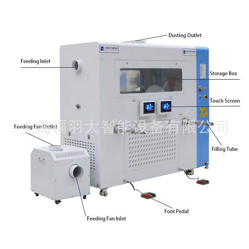FUDA福大自动充绒机双工位4称斗充绒0.5g充棉80g快充精准