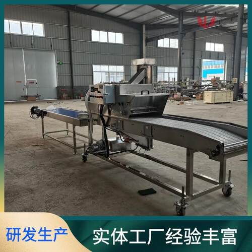 400型火腿片上糠机隧道式荠菜饼上浆裹糠机支持型号制作