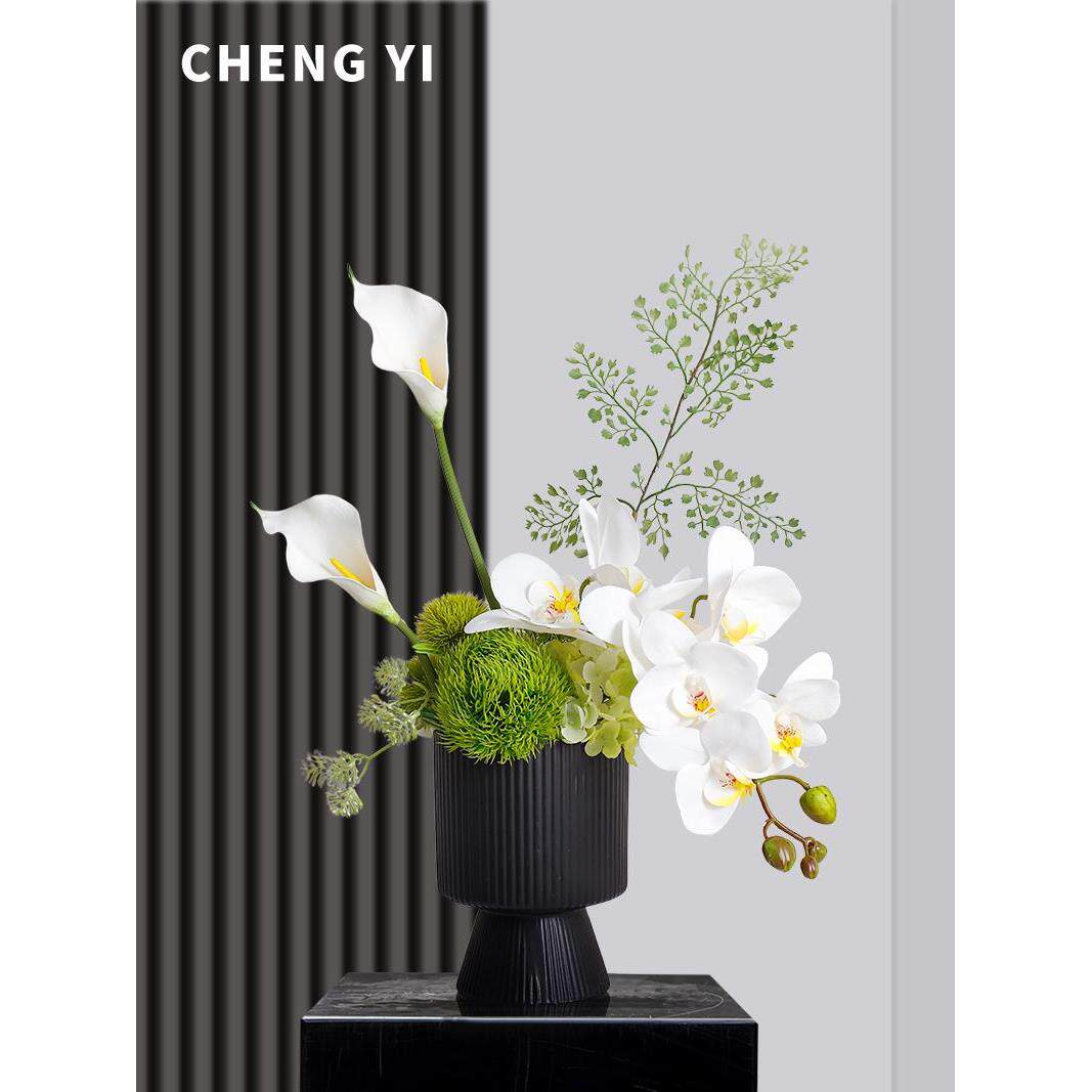 承艺新中国风蝴蝶兰人造花假花饰品高端可及奢华2025全新客厅餐桌