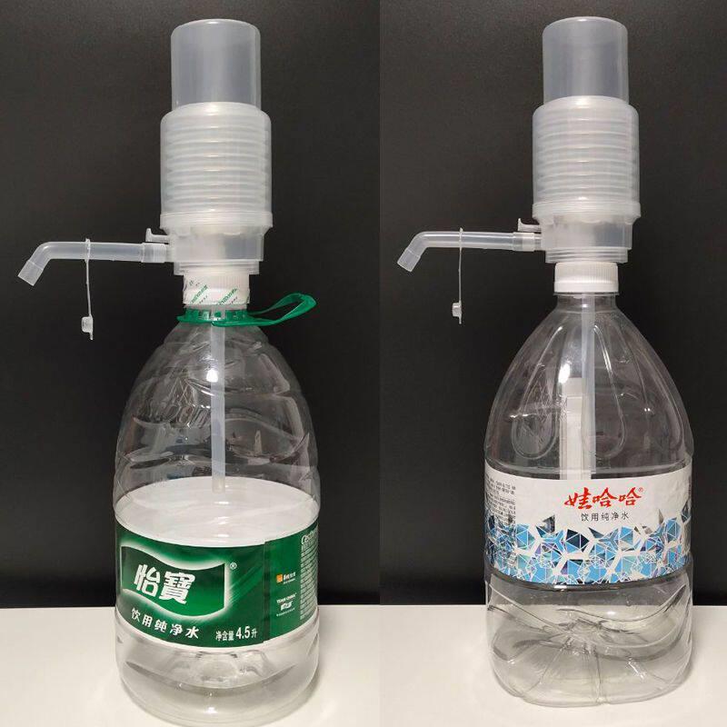 矿泉水抽水器手压式农夫山泉吸水器怡宝压水器直插浅蓝 中号/大号