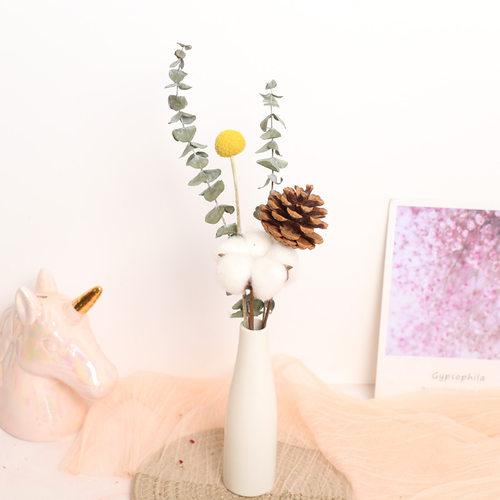 真花干花花束花束玫瑰餐桌花艺