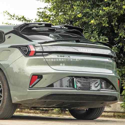 21-25极氪001尾翼顶翼MC运动烤漆鸭尾翼扰流板改装外观免拆棒业