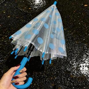 透明雨伞加大加厚加固女生高颜值长柄伞手动可爱韩系轻便2026新款