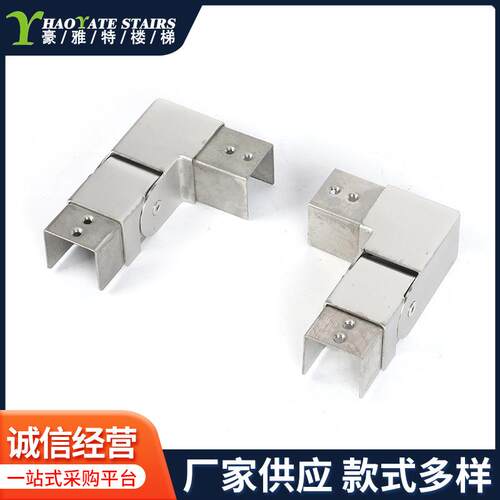 亚光本色卡槽扶手 现货各种规格楼梯阳台护栏免打孔配件