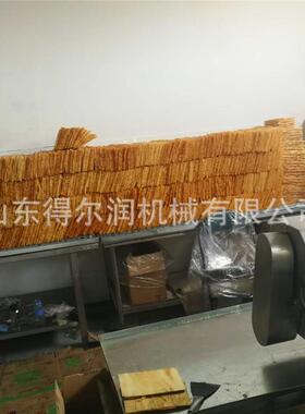热销麻叶油炸机 饭团酥油炸深加工设备 小型面片脆饼油炸生产线