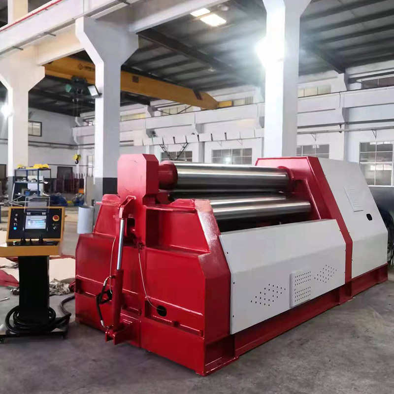 厂家三包W12-20X2000全自动数控液压斜线四辊卷板机卷筒机卷圆机