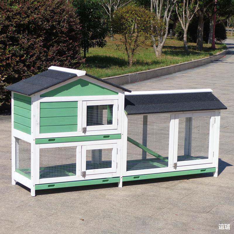 室外兔笼子家用大号防雨防晒双层抽屉式兔窝猫笼鸽子宠物豪华别墅