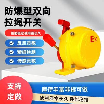 HFKLT2-II双向防爆拉绳开关BXYLS-IIBX5800BKLT2-2防爆急停开关