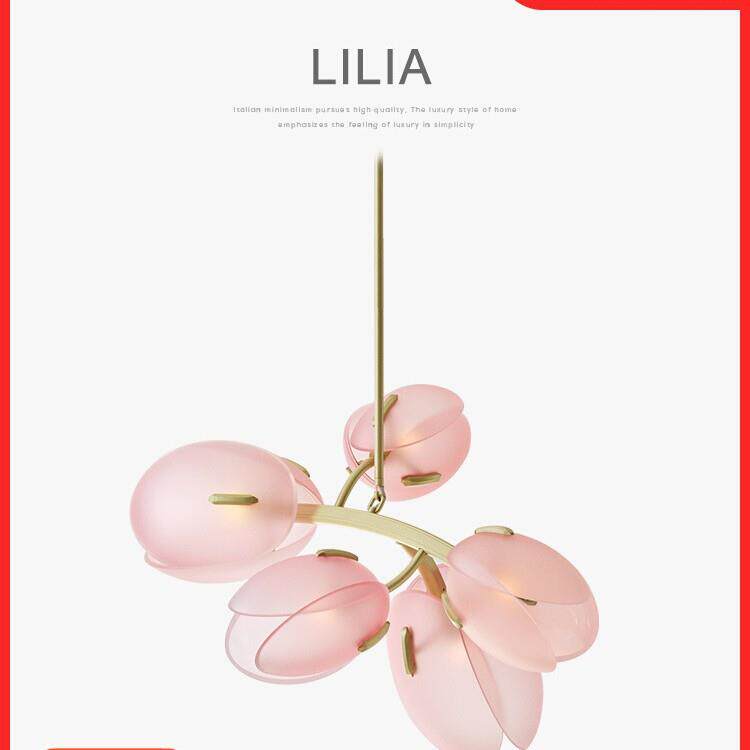 老树枝Lilia轻奢艺术花苞吊灯现代法式奶油风客厅餐厅卧室氛围灯