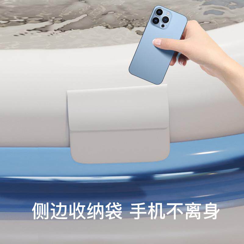 浴折叠浴缸充气水疗泡怀抱浴缸澡桶便携成人免式安装桶宝宝洗YT-6