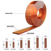 茶色刮胶平尖口丝印刮胶55度 90度4米水油两用油墨刮刀条耐磨丝印