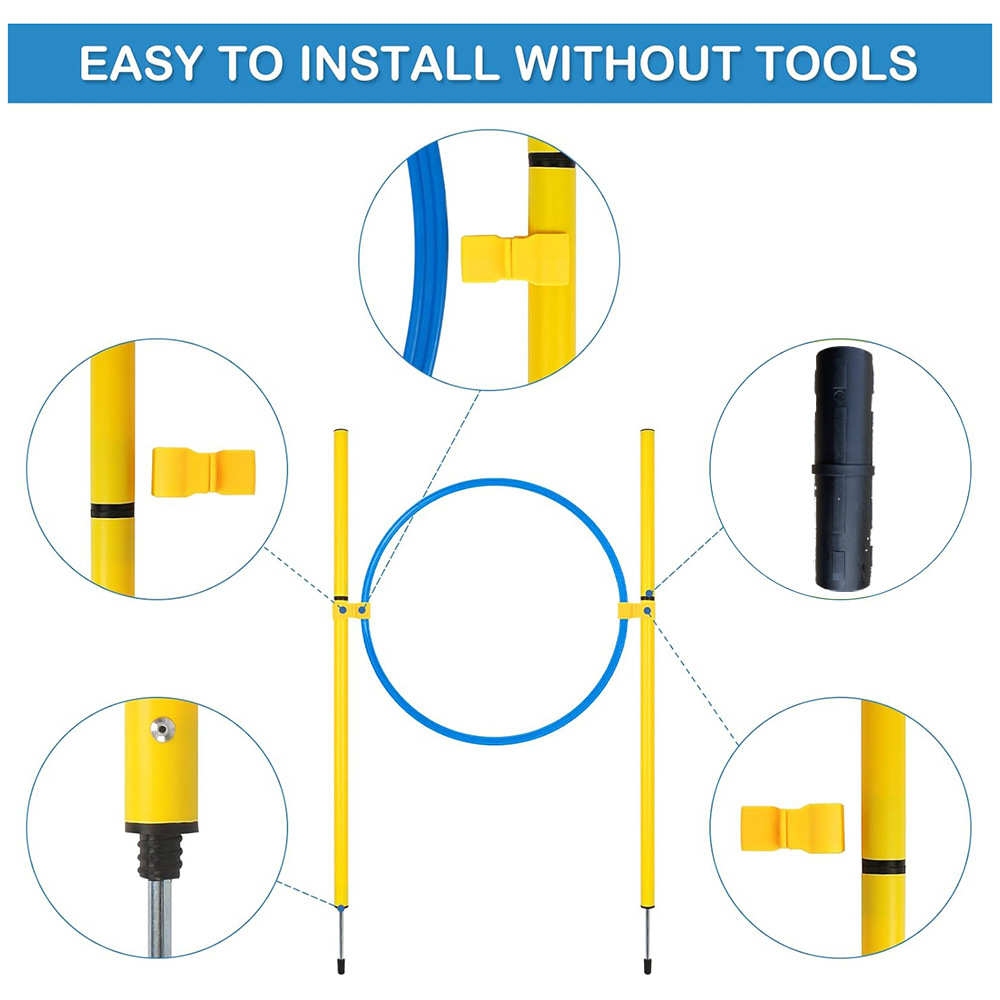 犬敏捷训练器材定制狗狗室内室外障碍跳圈跳杆绕杆宠物用品训狗器