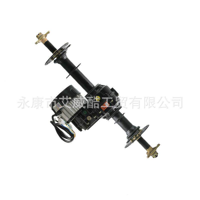 改装电动三轮四轮卡丁车改装件差速后桥48V500W电机半轴后轴80CM
