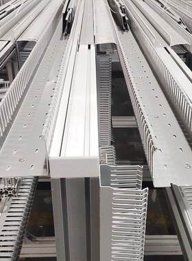 铝合金走线架通信机房梯式布线架固线器尾纤槽光纤槽道