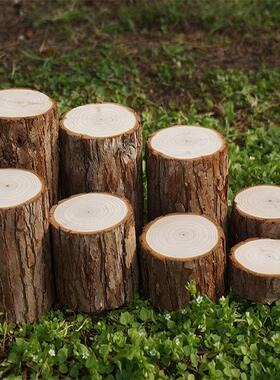 DIY木桩底座摆件树桩装饰摆件