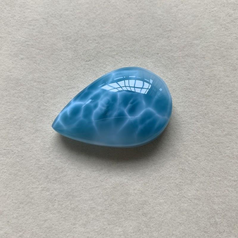 新品海纹石水滴吊坠拉利玛裸石项坠锁骨链坠挂件规格38.6*25.3*12