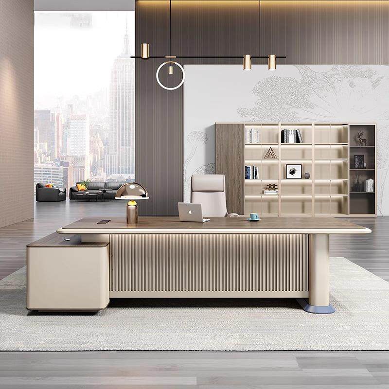 办公家具老板桌简约现代大班台总裁桌轻奢时尚经理办公桌椅组合