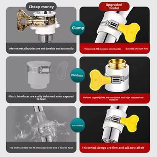 水龙头防溅神器可以连接到厨房无螺纹适配器扩展器通用水龙头接口