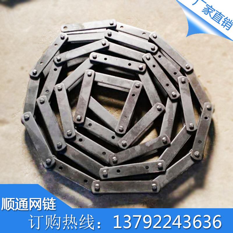 不锈钢工输送机链条12弯板链条滚珠链条业08B送链传条刮泥机链条