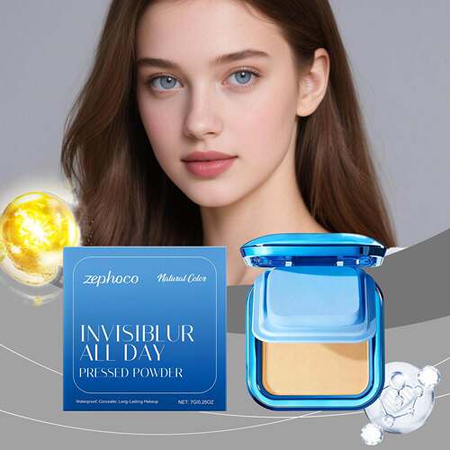 Zephoco Matte Flawless Powder (Natural Shade) - A natural, b