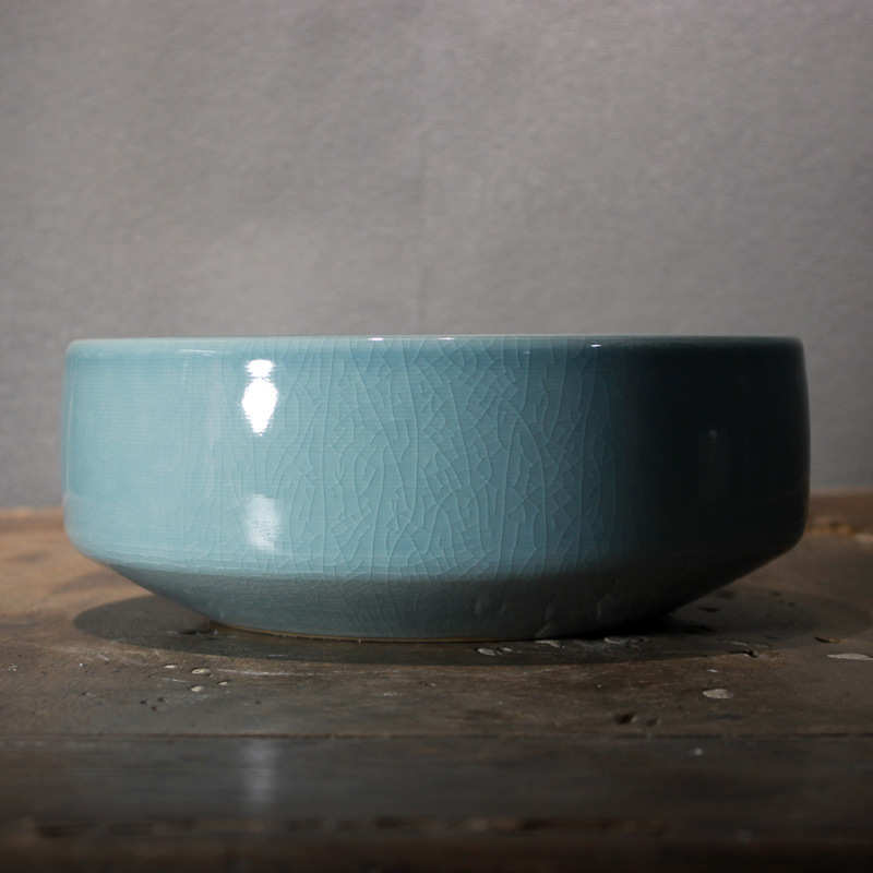 日式肉裂简约花盆叶莲鱼缸冰水仙花金鱼陶瓷一乌龟景德镇多缸水培