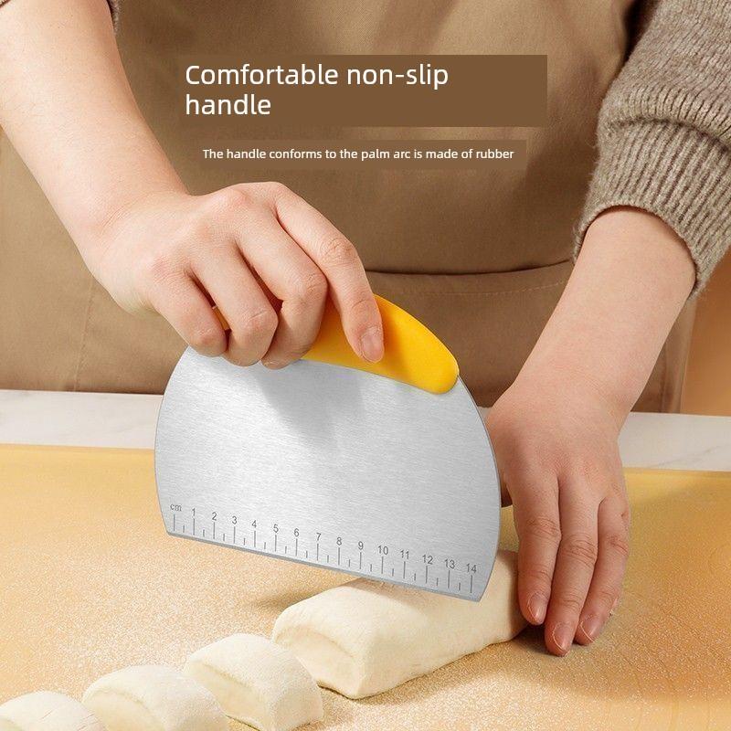 不锈钢切割机家用食品级刮刀面食刮刀烘焙刮刀面板专用工具硅胶切