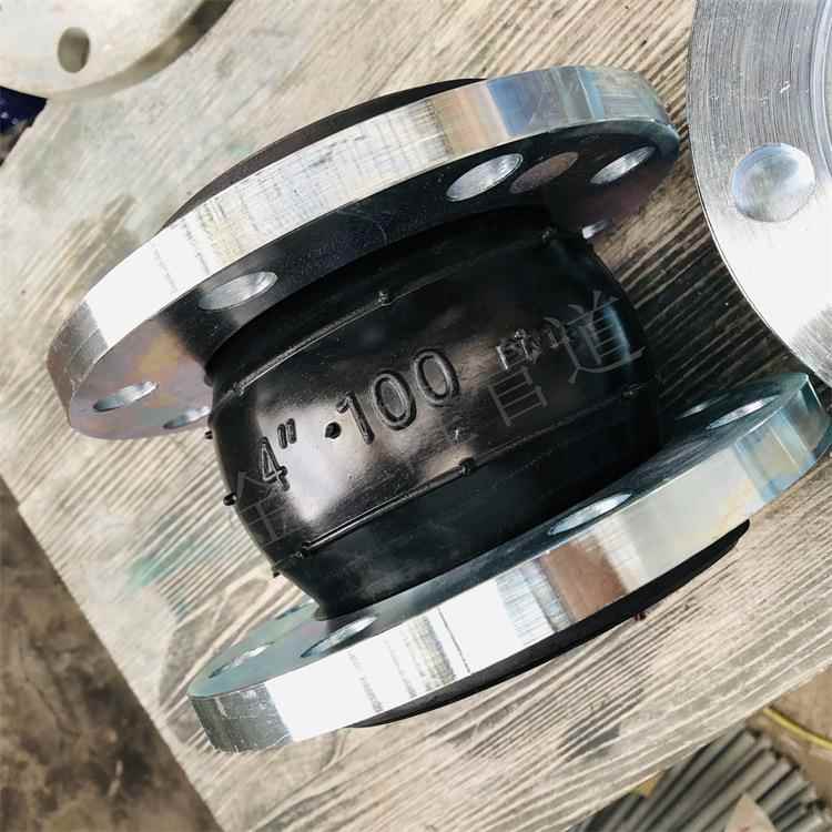 厂家直供镀锌法兰橡胶软接头 可曲挠橡胶接头 橡胶膨胀节