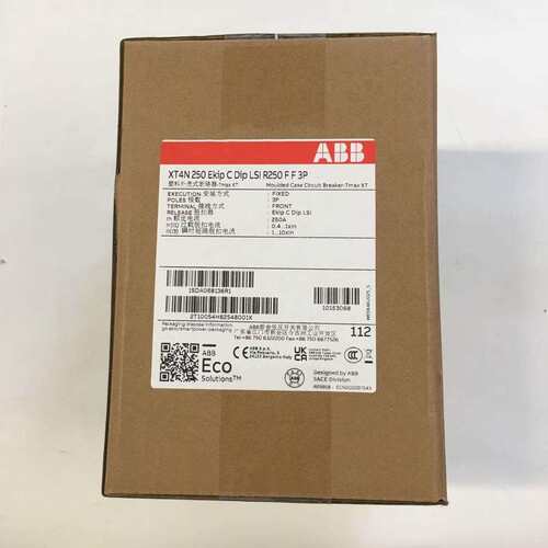 ABB Tmax XT 配电保护用塑壳断路器 XT4N 250EKIPDIPLS/IR250FF3P