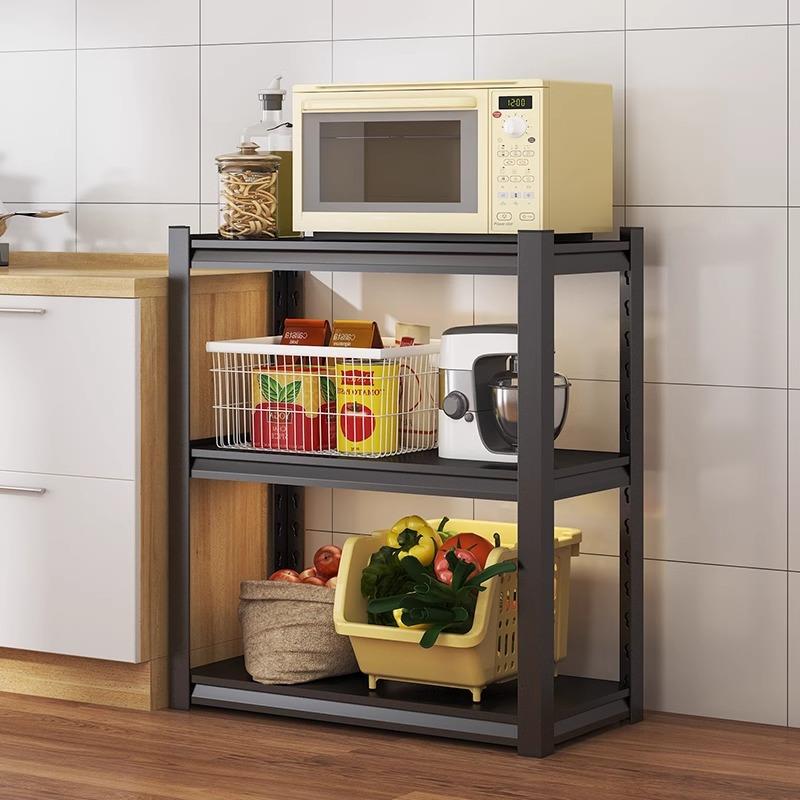 【折扣价】厨房置物架多层落地家用储物架台面多功能微波炉货架多