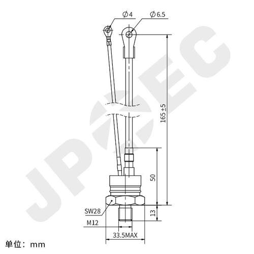 KS50A 螺栓形双向可控硅 晶闸管 KS50A1600V 上海奇亿JPEC