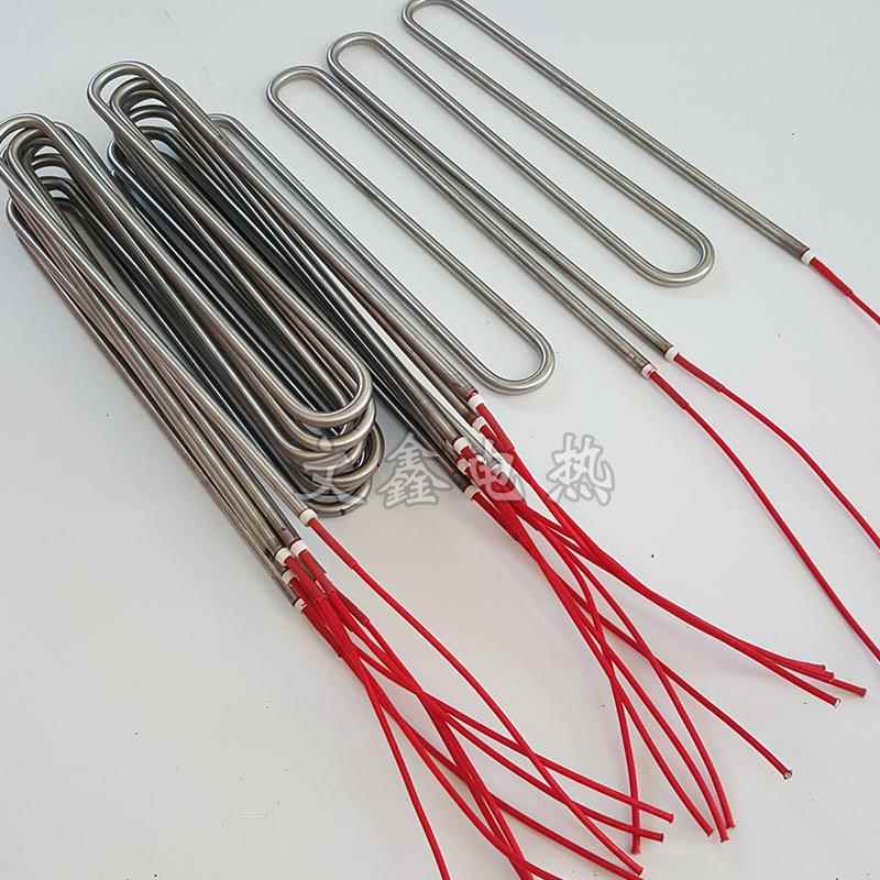 异形耐高温电热管具加热棒380V/220槽VM磨不锈钢双BPO头型加热管