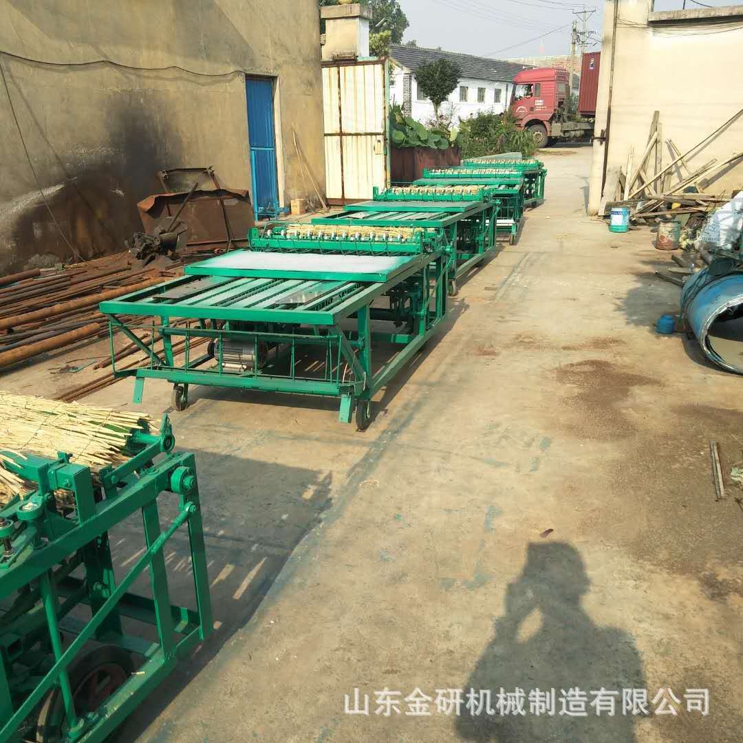 多针距厚度可调草席机 砖瓦厂砖坯覆盖电动草帘机 杂草稻草编织机