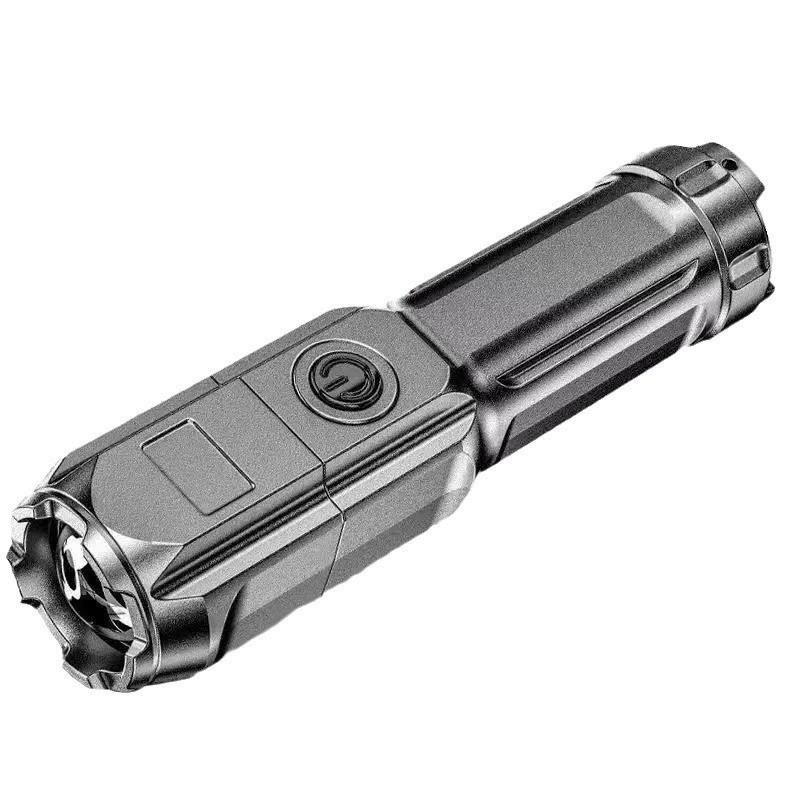 手电筒强光可充电家用耐用强光野外超亮远射变焦小型便携式手电手
