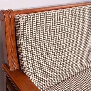 ll老式木沙发垫坐垫带靠背一体红木实木海绵垫硬厚老款木制沙发坐