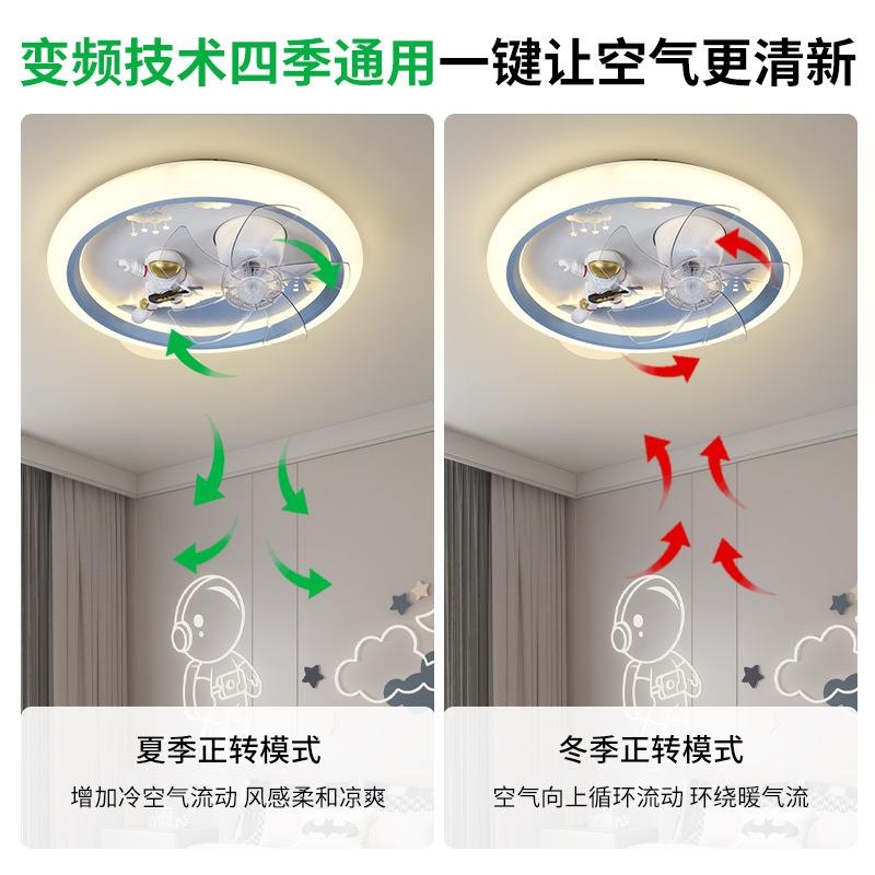 吸风顶扇通灯离线语音卡儿童房风扇灯简约个温馨餐厅灯中性无品牌