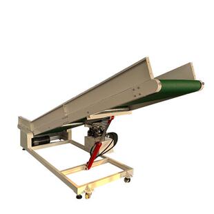 出口爬坡皮带输送机颗粒物料传送带卸货上料提升机食品传送机