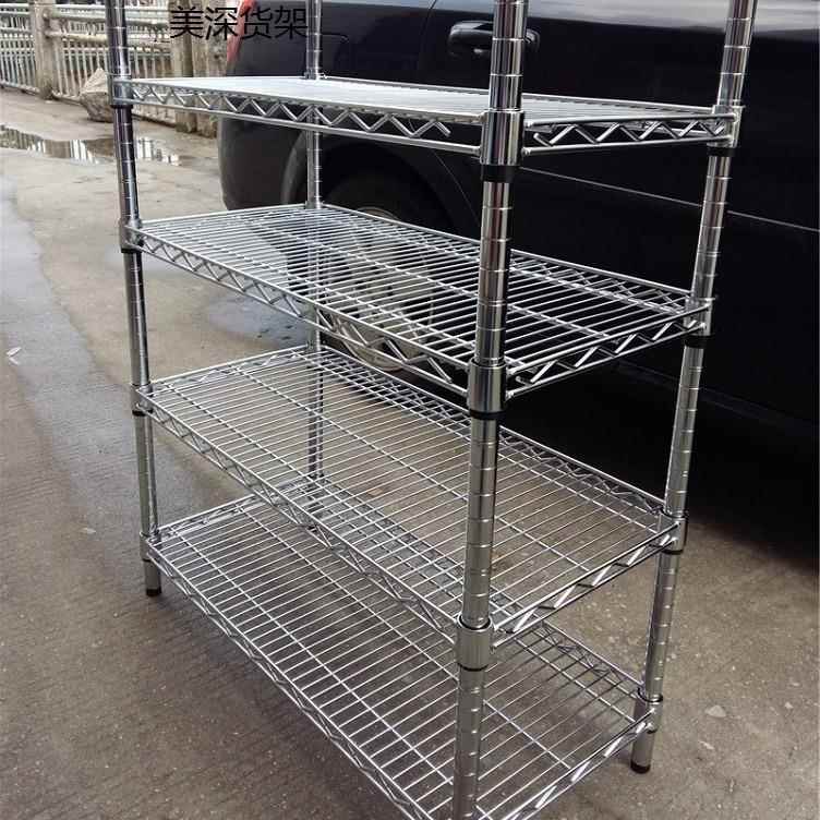 深圳货架东莞金属线网架不锈钢置物架移动货架smt物料车包邮