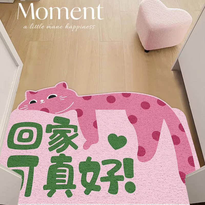 门垫入户门裁剪可擦防滑卡通蹭丝进门地地毯脚垫可土垫户圈进猫咪