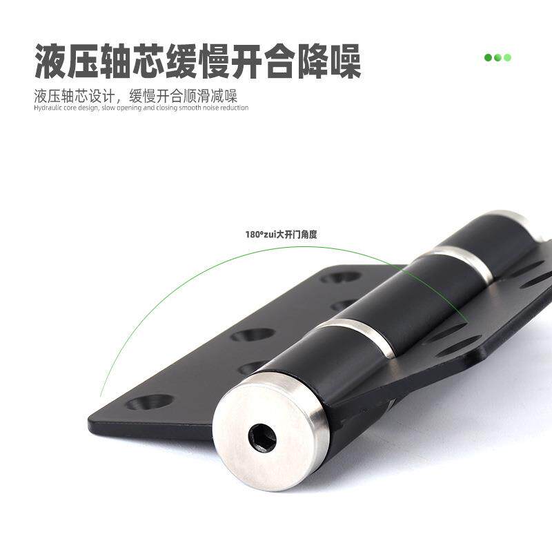 钢绅士隐形门合页带闭门器缓冲隐形液压弹簧合页自动关门定位铰链