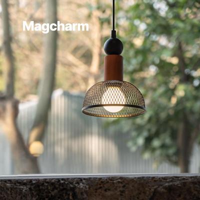 诺克Magcharm花语床头吊灯卧室玄关小吊线灯艺术过道吧台中古风