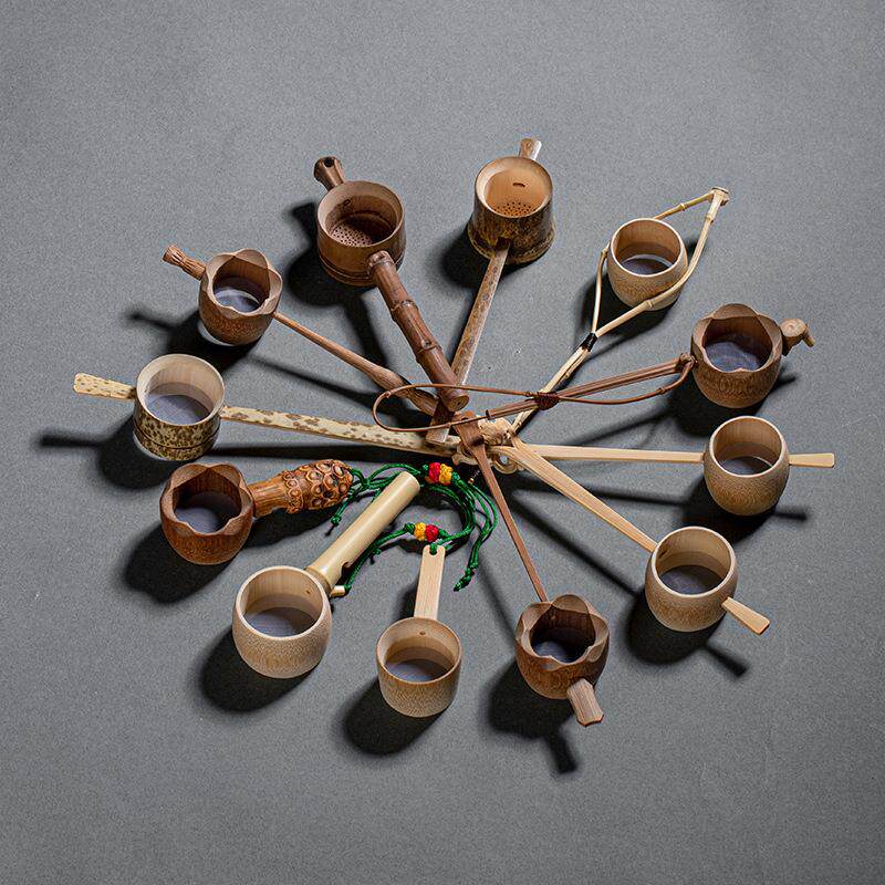 手工竹茶漏 泡茶过滤器茶渣茶叶过滤网 茶滤茶漏器创意 茶具配件
