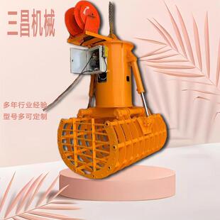 行车抓斗电动液压抓棉花塑料皮垃圾袋装卸装运散抛物料液压抓斗