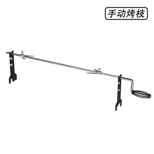跨境不锈钢电动烧烤支自动旋转烤羊腿烤鸡支架电动烧烤叉烤鸡叉子