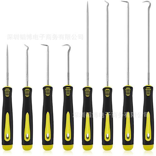 油封起子4件套拉拔钩子油封螺丝刀拉拔器拆卸钩子补胎汽保工具