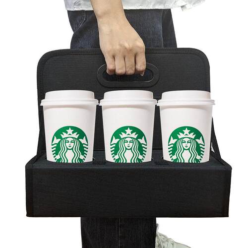 Reusable Foldable Coffee Handheld Takeout Bag Insulated Cup