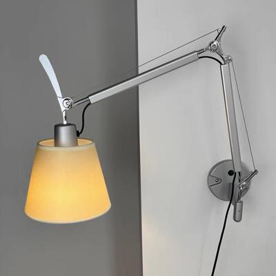 意大利Artemide Tolomeo摇臂伸缩设计师书房卧室床头阅读中古壁灯