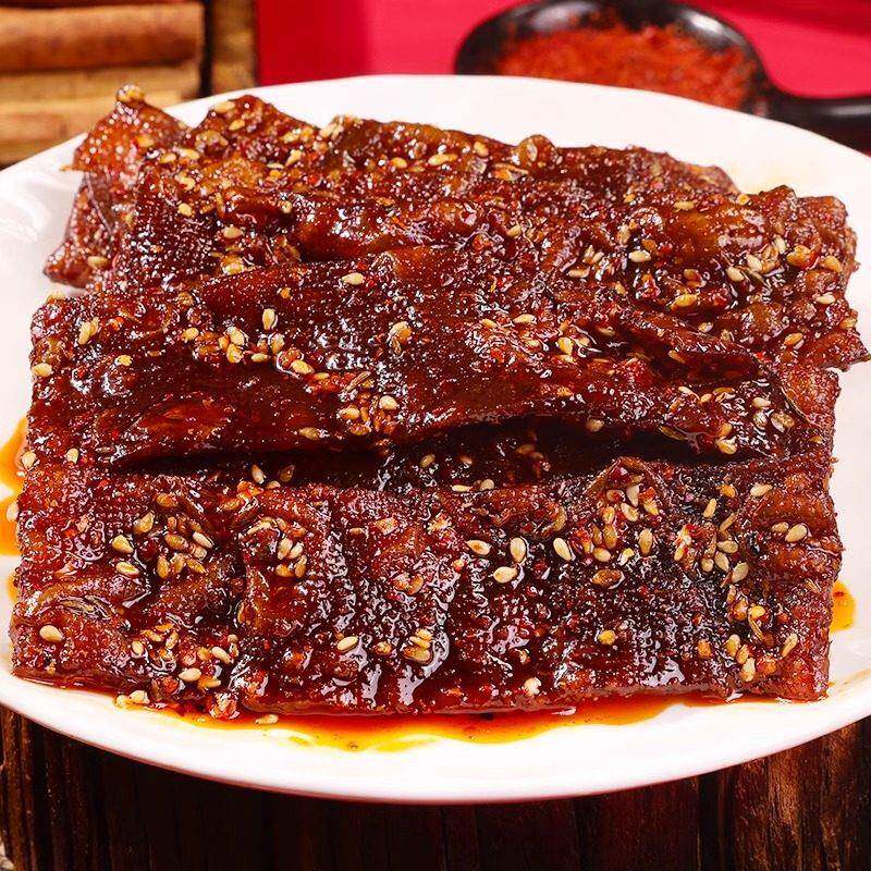 四乡山虎纹泡干平江麻辣条湖南特产麻辣豆腐皮渴望小吃小吃