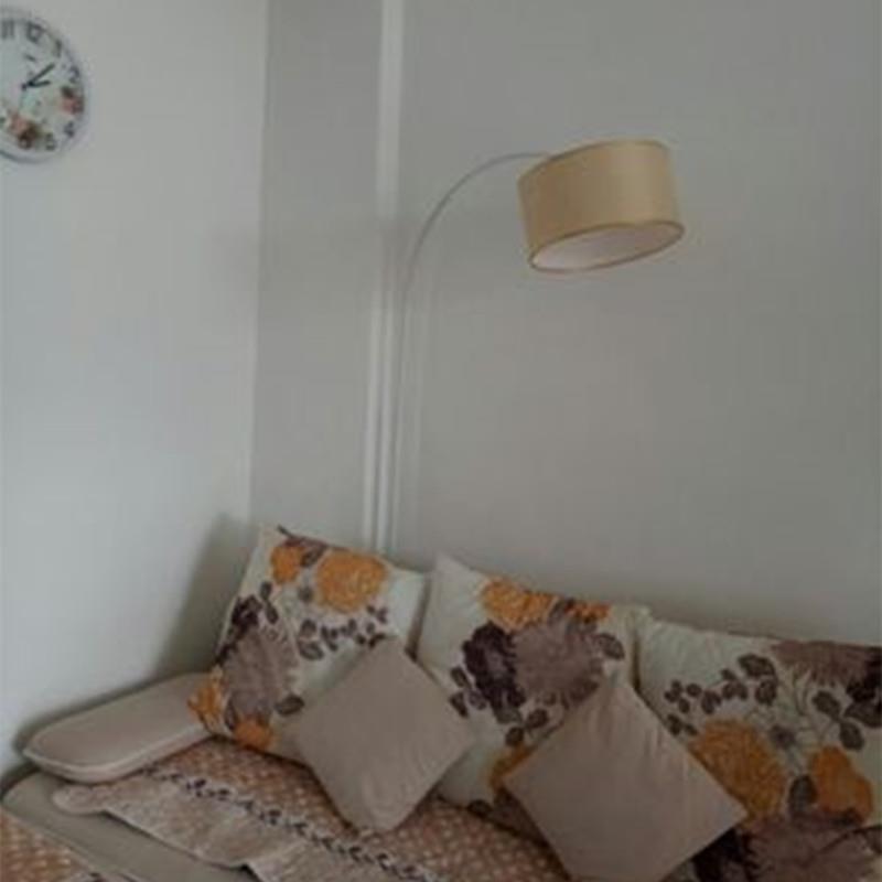 欧式钓LG_145鱼毛客厅头羽落地灯卧室创床意ins轻奢公灯主播智能